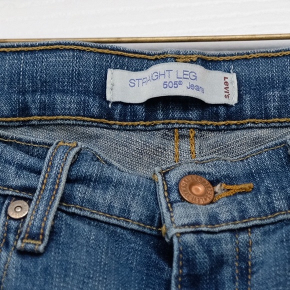 Levi’s 505 Straight Leg Made in Mexico vintage size 8 GREAT CONDITION ⏰❣️💞🙌🏻 - Picture 11 of 14
